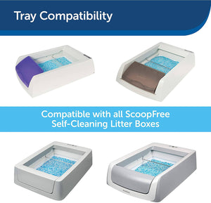 PetSafe ScoopFree Reusable Cat Litter Tray with Premium Blue Non Clumping - 