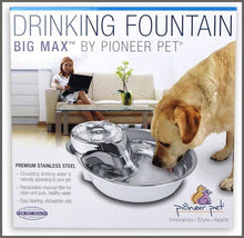 Load image into Gallery viewer, Pioneer 3009 Stainless Steel Pet Fountain - Big Max Style, Silver,8 lb. - 
