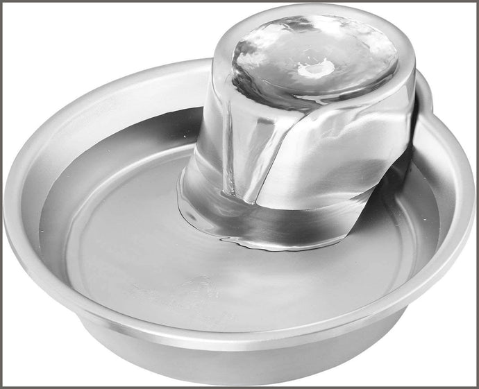 Pioneer 3009 Stainless Steel Pet Fountain - Big Max Style, Silver,8 lb. - 