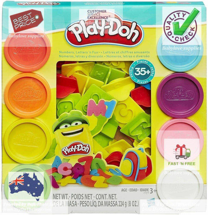 Play-Doh - Numbers, Letters & Fun Play Set - 8 Tubs of Dough - 