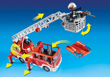 Load image into Gallery viewer, Playmobil Fire Ladder Truck - 
