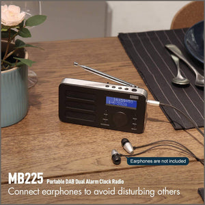 Portable DAB Radio - August MB225 - DAB/DAB +/FM - RDS