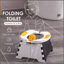 Load image into Gallery viewer, Portable Road Pot for Children Folding Baby Boy Toilet Happy Travel Car Potty Training Chair Seat - 
