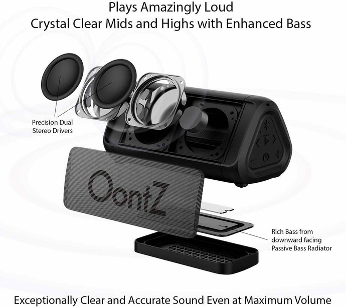 Portable Speaker OONTZ Angle 3 RainDance WaterProof  100 Ft Wireless Stereo IPX7 - 
