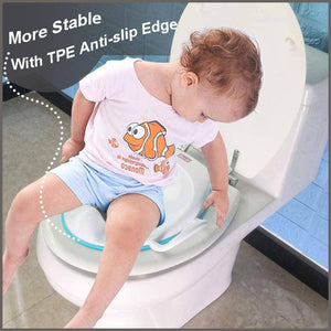 Potty Training Seat with Safety Handles for Boys and Girls,Baby Toddler Kid Children - 