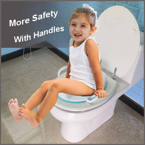 Potty Training Seat with Safety Handles for Boys and Girls,Baby Toddler Kid Children - 