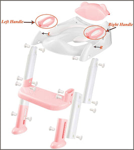 Potty Training Seat with Step Stool Ladder,SKYROKU Potty Training Toilet for Kids Boys Girls Toddlers - 