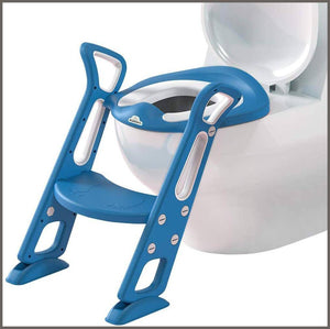 Potty Training Toilet Seat with Step Stool Ladder for Kids and Toddler, Sturdy Potty with Ladder - 