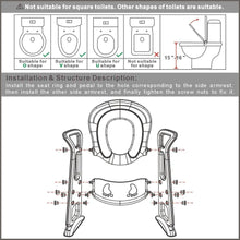 Load image into Gallery viewer, Potty Training Toilet Seat with Step Stool Ladder for Kids and Toddler, Sturdy Potty with Ladder - 
