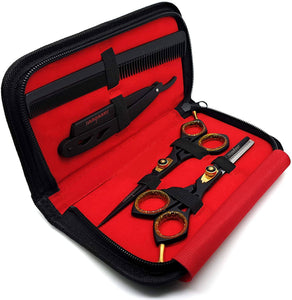 Professional Hair Cutting Scissors Kit Haircut Scissor for Barber Hairdresser - 