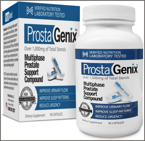 ProstaGenix Multiphase Prostate Supplement-Featured on Larry King Investigative TV Show as Top Rated Pill - 
