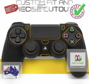 PS4 Controller Skin with 8 Thumb Grips  Anti-Slip Silicone Grip Cover UK STOCK - 