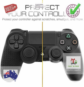 PS4 Controller Skin with 8 Thumb Grips  Anti-Slip Silicone Grip Cover UK STOCK - 