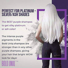 Load image into Gallery viewer, Purple Shampoo Blonde Hair Blue Shampoo  Silver Violet Tones Banish Yellow Hues - 
