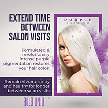 Load image into Gallery viewer, Purple Shampoo Blonde Hair Blue Shampoo  Silver Violet Tones Banish Yellow Hues - 
