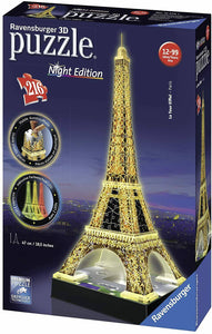 Puzzle Ravensburger Eiffel Tower at Night 3D Puzzle 216 German - 
