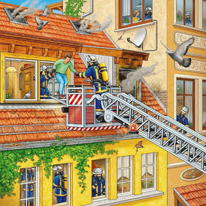 Puzzle Ravensburger Fire Brigade Run 3 Sets German Children's Puzzles gift - 