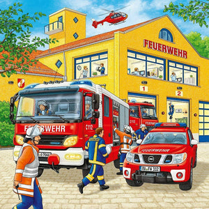 Puzzle Ravensburger Fire Brigade Run 3 Sets German Children's Puzzles gift - 