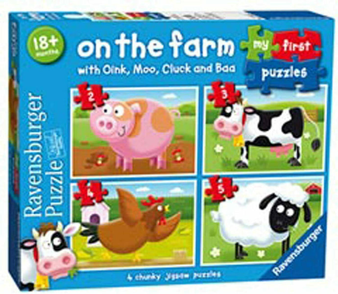 Puzzle Ravensburger On The Farm My First Puzzle 2 3 4 5 German Children's  gift - 