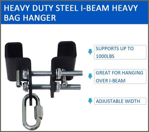 Qualward I-Beam Heavy Bag Hanger, Heavy Duty Steel - 