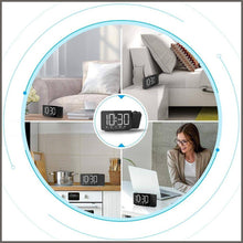 Load image into Gallery viewer, Quntis 360° Projection Alarm Clock Radio 6&quot; Large Digital LED Display - 
