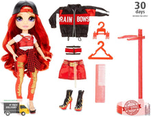 Load image into Gallery viewer, Rainbow Surprise High Ruby Anderson – Red Fashion Doll with 2 Outfits - 
