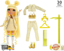 Load image into Gallery viewer, Rainbow Surprise High Sunny Madison – Yellow Fashion Doll with 2 Outfits - 
