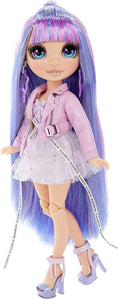 Rainbow Surprise Rainbow High Violet Willow – Purple Fashion Doll with 2 Outfits - 