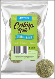 Raw Paws Compressed Catnip Ball Toy - 