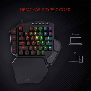 Redragon K585 DITI OneHanded RGB Mechanical Gaming Keyboard Blue Switch TYPE C - 