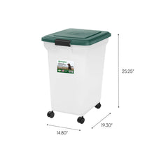 Load image into Gallery viewer, Remington® 45lb Airtight Dog Food Container with Wheels - 

