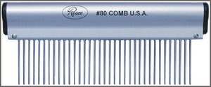 Resco Ergonomic Dog, Horse, Cat, Pet Grooming Comb with Medium Tooth Spacing - 