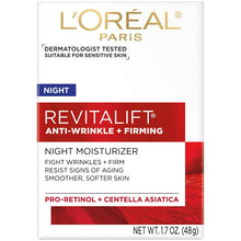 Load image into Gallery viewer, Revitalift Anti Wrinkle Anti aging L&#39;Oreal Paris Firming Night Cream 1.7 oz - 
