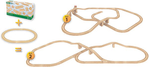 Roll over image to zoom in Brio 33772 50 Piece Track Pack Train Set - 