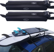 Load image into Gallery viewer, Roll over image to zoom in Surfboard Car Roof Rack Padded System (Holds Up to 3 Boards) with Silicone Buckle Covers - 
