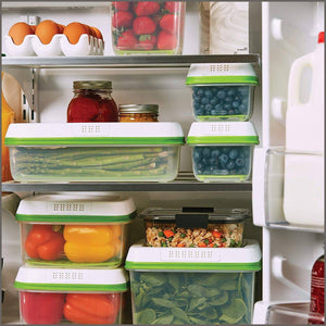 Rubbermaid FreshWorks Produce Saver Food Storage Containers, Set of 3 - 