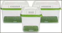 Load image into Gallery viewer, Rubbermaid FreshWorks Produce Saver Food Storage Containers, Set of 3 - 
