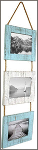 Rustic Farmhouse Distressed Picture Frames Wood Photo Frame Display - 