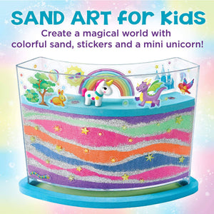 Sand Sandland Craft Kit 13 Pieces Creativity for Kids Rainbow Sand art - 