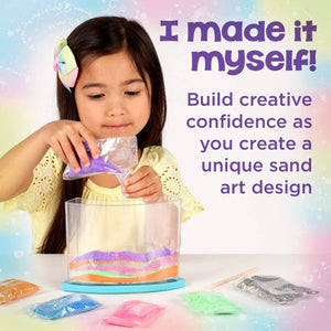 Sand Sandland Craft Kit 13 Pieces Creativity for Kids Rainbow Sand art - 
