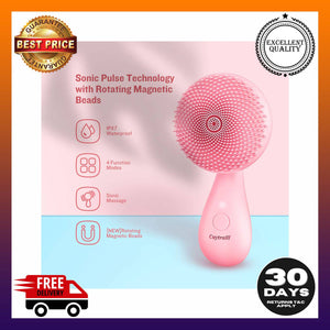Silicone Facial Cleansing Brush Ultrasonic Face Body Cleanser 4 Function Modes - 