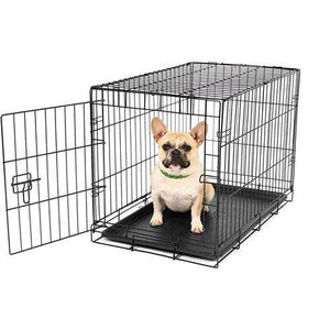 Small Carlson Compact Single Door Metal Dog Crate - 