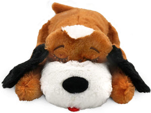 SmartPetLove Snuggle Puppy Behavioral Aid Toy, Brown and White - 