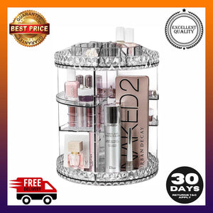 Sorbus Rotating Makeup Organizer 360° Rotating Adjustable Carousel Storage - 