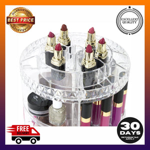 Sorbus Rotating Makeup Organizer 360° Rotating Adjustable Carousel Storage - 