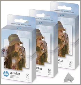 Sprocket Photo Paper Sheets 3 Pack of 50 HP - 