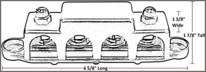 Stud Power Distribution Block -BUSBAR- With Cover - 