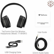 Load image into Gallery viewer, TaoTronics Active Noise Cancelling Headphones Bluetooth 24 Hour Foldable CVC 6.0 - 
