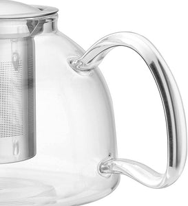 Teapot with  Premium grade Stainless Steel Infuser Lid Stove Safe 1050ML - 