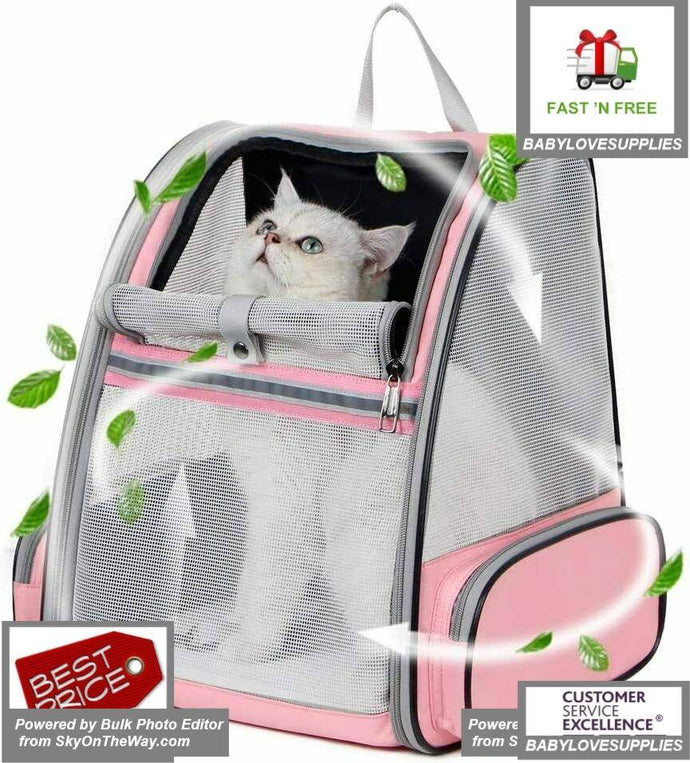 Texsens Innovative Traveler Bubble Backpack Pet Carriers for Cats and Dogs - 